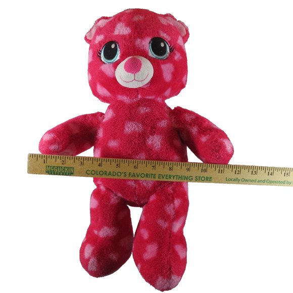 Build a Bear 17" Teddy Bear Red  Hearts Valentine Day 2015 Plush Stuffed Animal - Picture 9 of 14